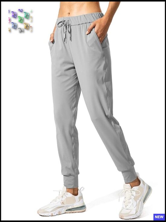 Pants - Women's Joggers Pants with Pockets Drawstring Running Sweatpants Lounge Workout